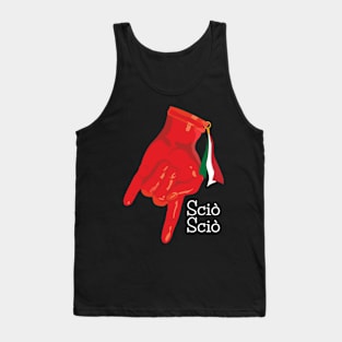 Funny Italian Lucky Charm Corna Mano Cornuta Tank Top